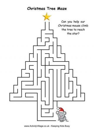 Christian christmas maze